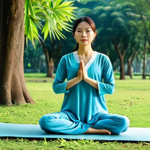 **

"A woman in a modest, long-sleeved dress practices yoga outdoors in a Vietnamese park, early morning sunlight, fully clothed, appropriate attire, safe for work, perfect anatomy, natural proportions, lush greenery, serene atmosphere, family-friendly, professional photography, high quality."

**