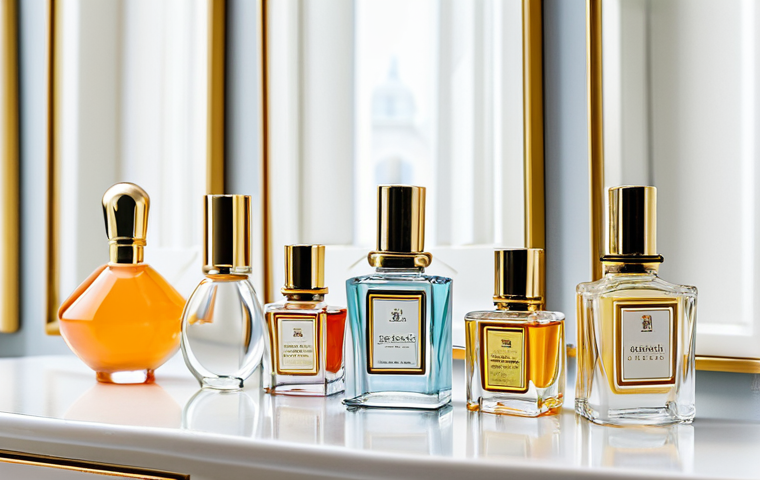 Mini Perfume Collection**

"A curated collection of mini perfume bottles displayed on a vanity table, showcasing a variety of scents and colors. Background is a bright and airy bedroom with natural light. Bottles are elegantly arranged. safe for work, appropriate content, fully clothed (implied, focus is on objects), professional product photography, perfect anatomy (applied to hands if present, holding a bottle), natural proportions, high quality, modest, family-friendly."

**
